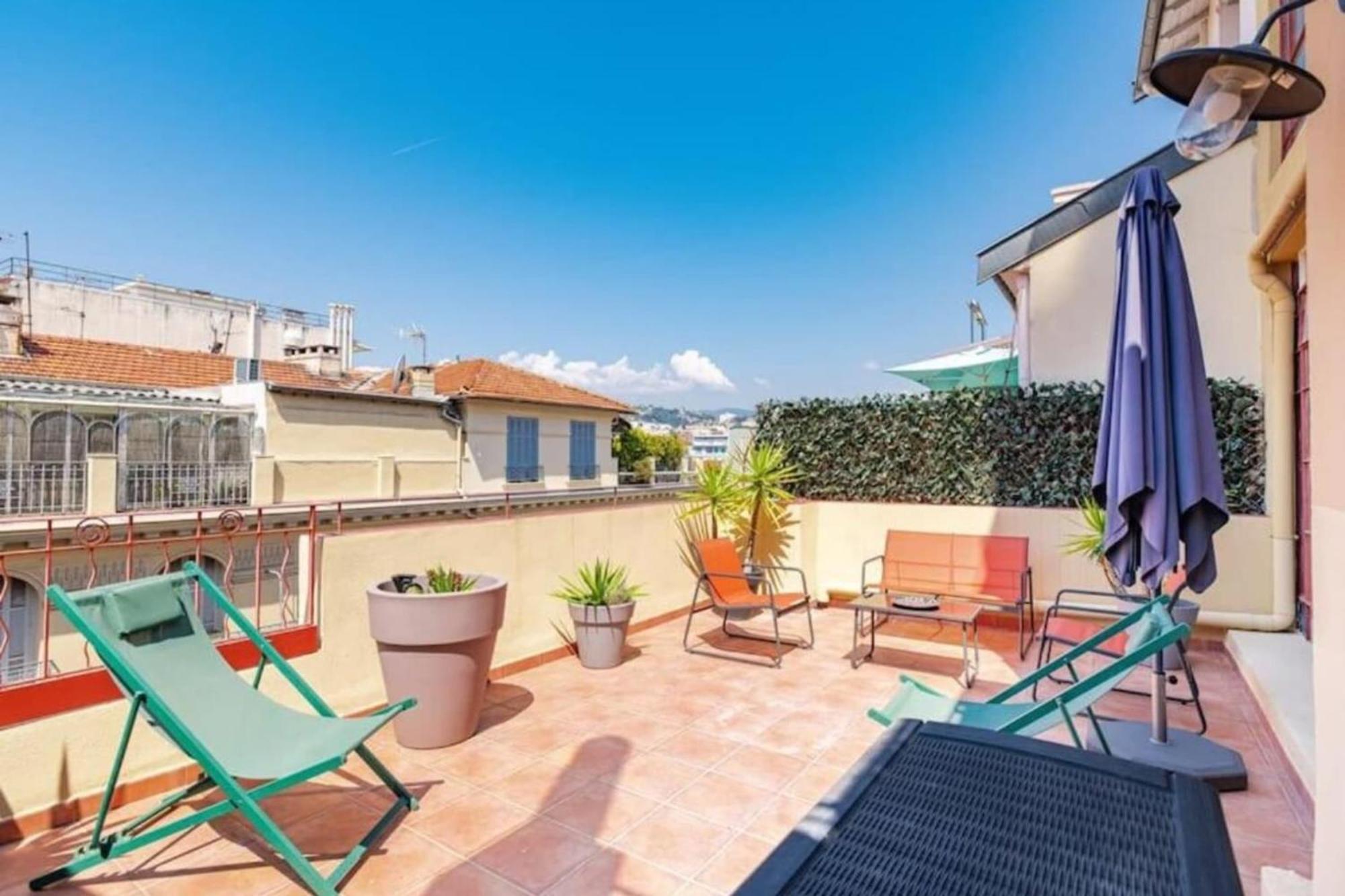 Lamartine - Studio W Terrace And Ac Very Central Nisa Exterior foto